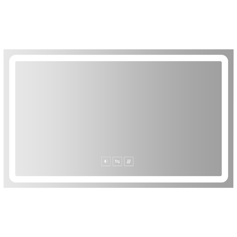 Miroir mural Condy, Rectangle, 28 po x 60 po