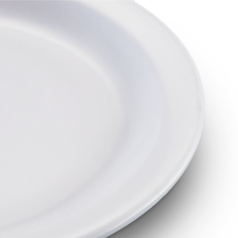 Assiette hors-d’œuvres 6,44 po mélamine Kingline™, Blanc