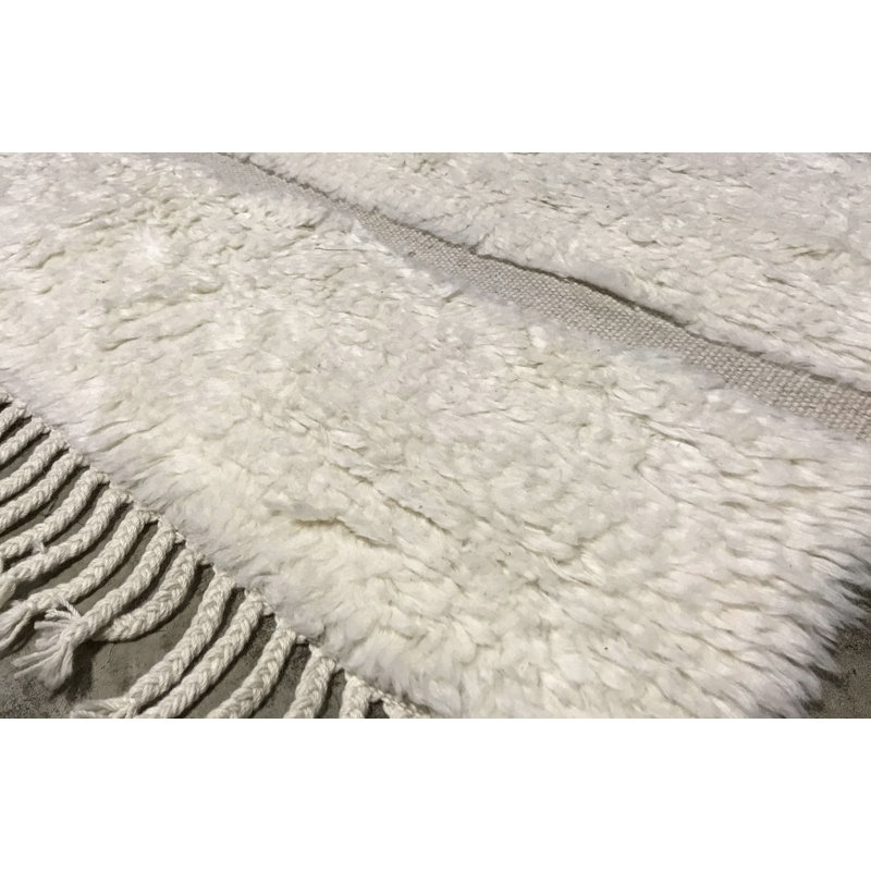 Wool Striped Area Rug, Rectangle 6' x 9'