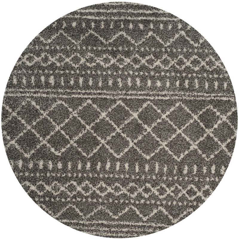 Develin Performance Geometric Rug, Round 6'7"