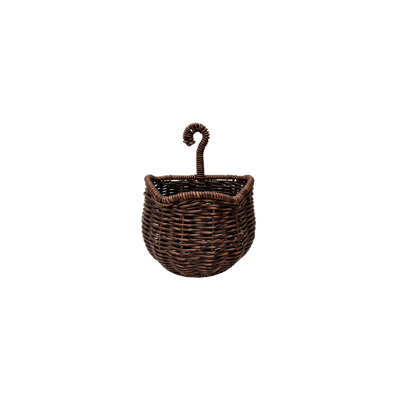Panier en plastique Faux osier rotin Chats en forme de panier suspendu Pot à fleurs Organisateur de légumes Panier décoratif pour jardin Fermes Salon et couloir