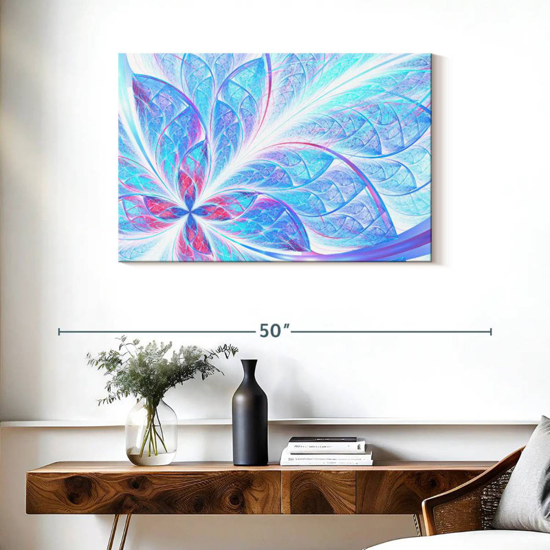 Avery Fractal Floral Abstract, 24" H x 36" W