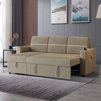 Baney Corduroy L-Shaped Sectional