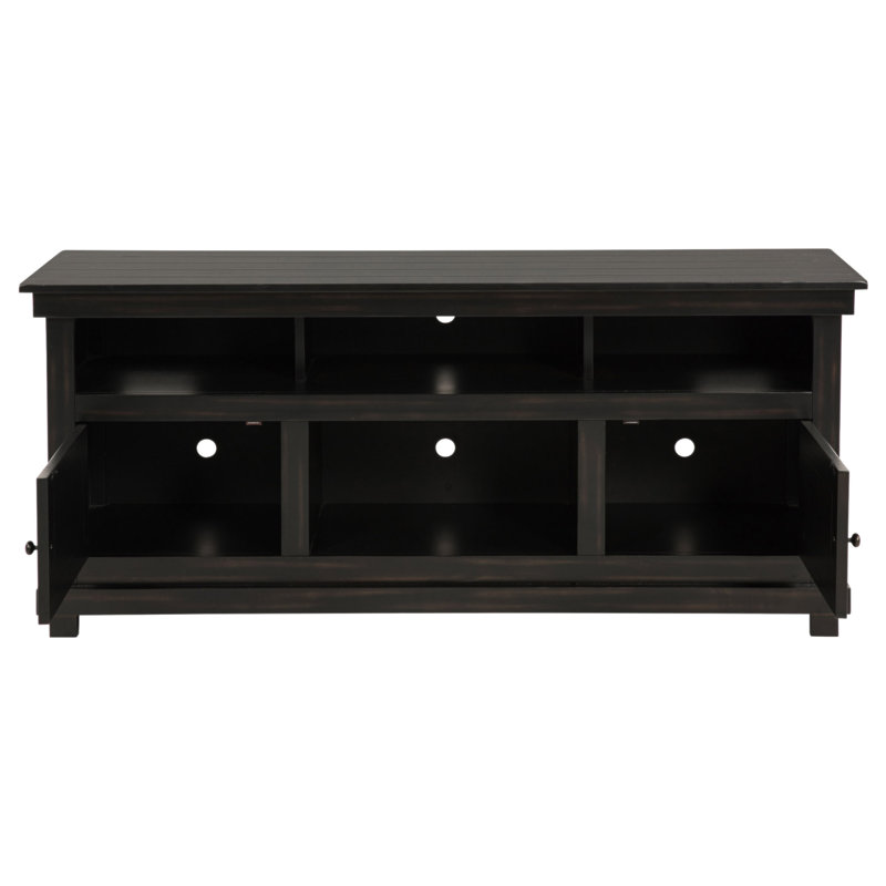 Meuble télé Castleton, H 27 po x L 60 po x l 16,25 po, Noir