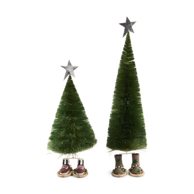 Patience Brewster Mooseltoe Sisal Trees, Set Of 2