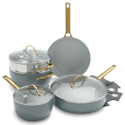 GreenPan Padova 8 Piece Aluminium Non Stick Cookware Set