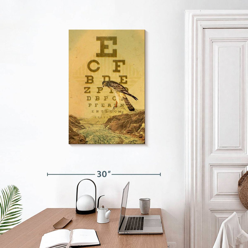 Vision d'oiseau, H 30 po x l 20 po