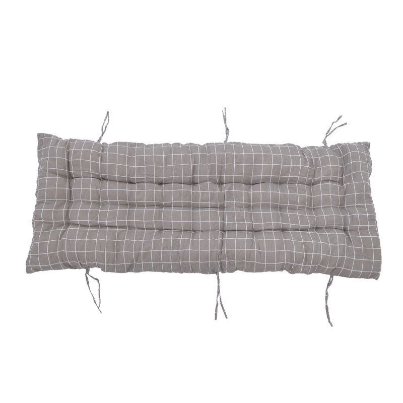 Seat Cushion, Grey, 110cm W x 40cm D