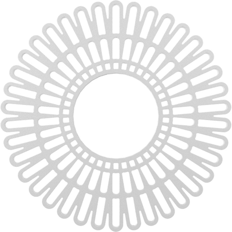 Architectural Grade PVC Pierced Ceiling Medallion, 36" H x 36" W x 1" D, Unfinished