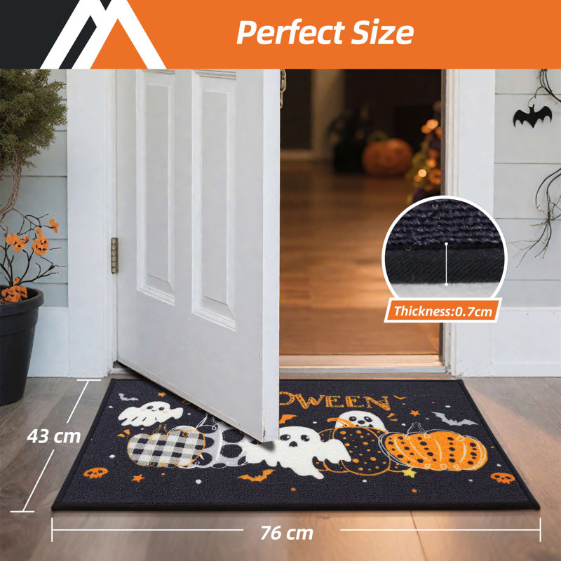 Tapis de porte d'Halloween, Black