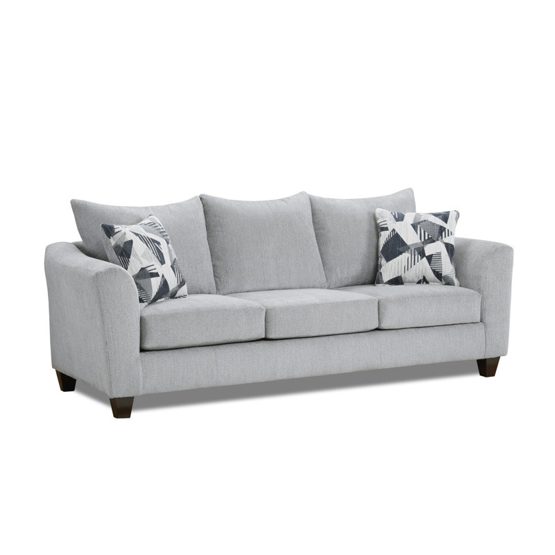 Herringbone Silver Loveseat