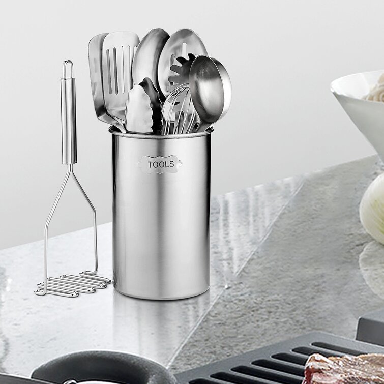 stainless steel ceramic kitchen utensil set