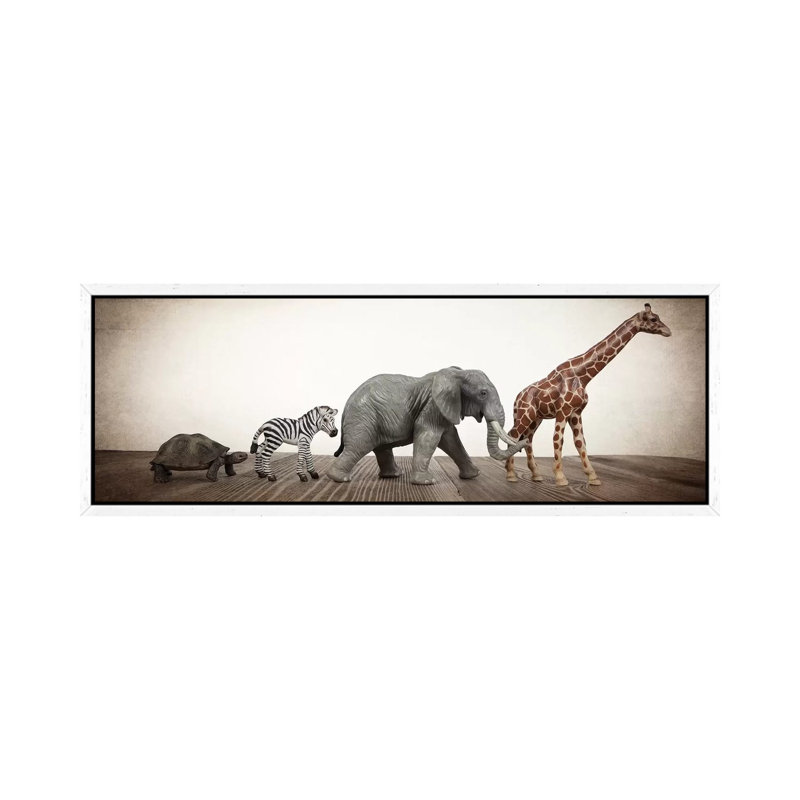 Safari Line II by Saint And Sailor Studios - Panoramic Gallery-Wrapped Canvas Giclée on Canvas, 30.48 cm H x 91.44 cm W