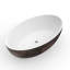 Baignoire ergonomique à surface solide de style moderne idéale pour les salles de bain