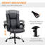 Chaise de bureau en similicuir Luelsotte