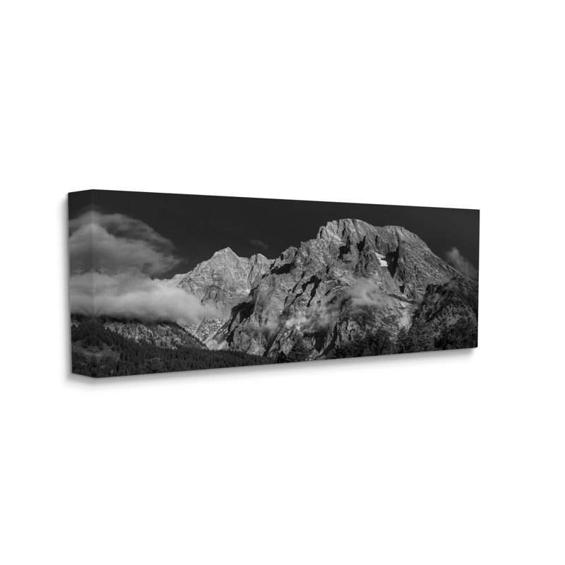 Photographie de brouillard en montagne, H 20 po x l 48 po x P 1,5 po