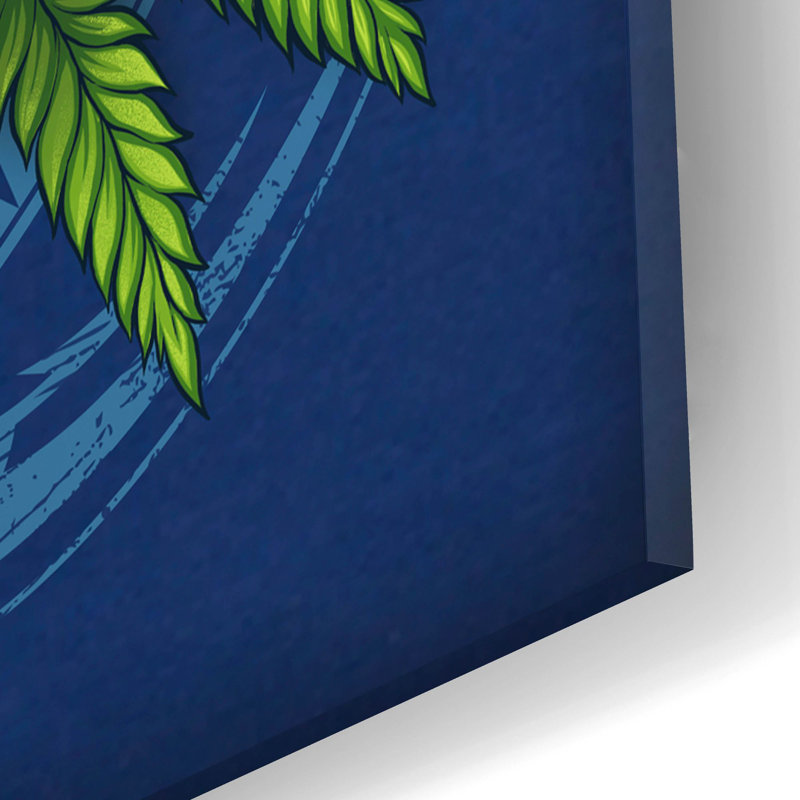 Tête de tiki sur plastique / acrylique par Flyland Designs Print, H 16 po x l 12 po x P 0,13 po