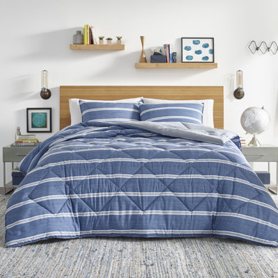 Nautica Keller Blue Reversible Comforter Set