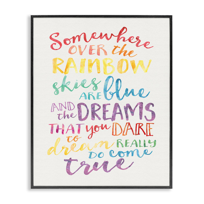 «Rainbow», aquarelle, estampe numérique par Erica Billups, Giclée encadrée noir minuit, H 30 po x l 24 po