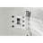 Matte Black 6 Body Sprays And Hand Shower Wall Mounted System Configuration,