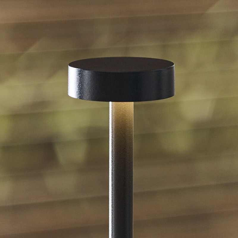 Moneta Accent Rechargeable Table Lamp, Black