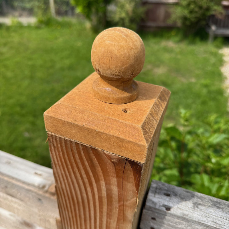 Selections Brown Solid Wood Post Cap / Top