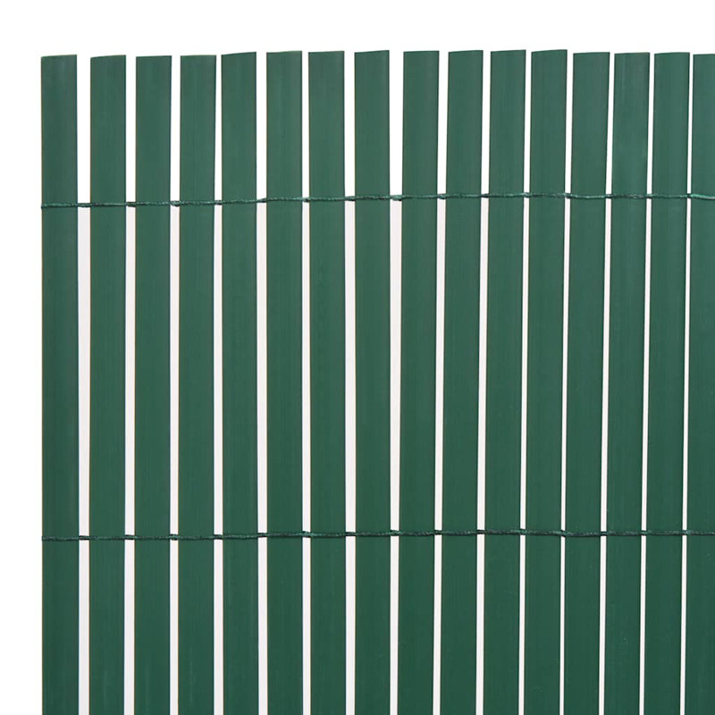 Clôture de patio en PVC double face vidaXL, 35,43 po x 118,11 po, Gris