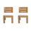 Pacific Outdoor Teak Dining Side Chair with Sunbrella Cushions