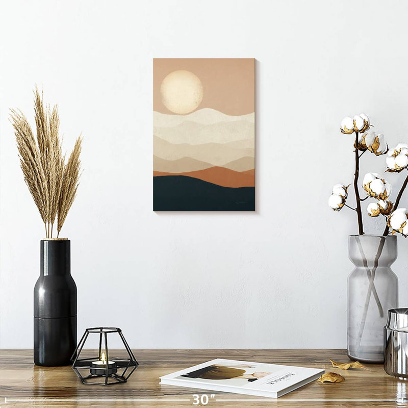 Avery Mojave Mountains And Moon, 12" H x 8" W