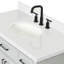 Tidworth 42' Solid Wood Single Bathroom Vanity with 1.5' White Quartz Top-2053305211-2020430955