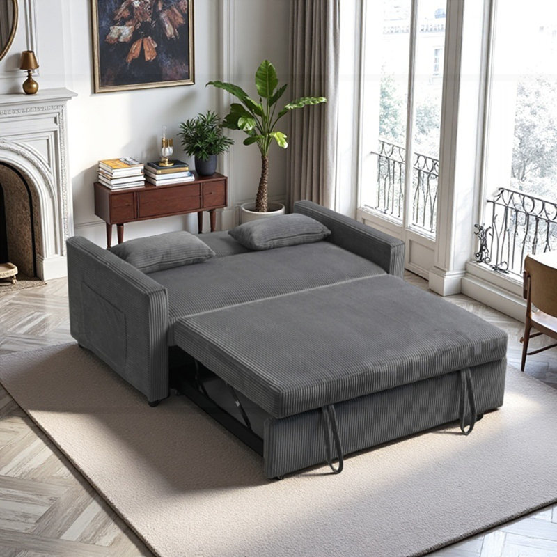 3-in-1 Multi-Functional Corduroy Sleeper Couch Sofa