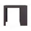 Îlot de cuisine, 4 tablettes, wengé noir