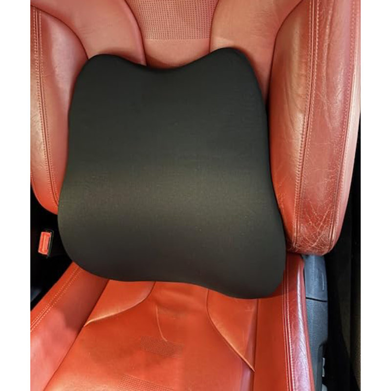 Coussin de soutien lombaire ergonomique en mousse à mémoire de forme pour fauteuil de bureau