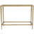 Anita Gold Marble Rectangular Living Room Console Table with Metal Legs, 37" x 12" x 28"