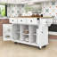 Îlot de cuisine avec armoire de rangement et 3 tiroirs pour salle à manger Dyches-1180298591