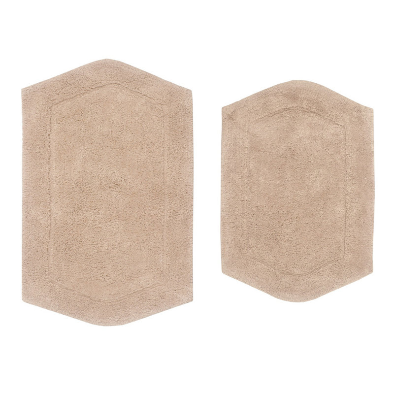 Ensemble de 2 tapis de bain Morissette (17 po x 24 po, 21 po x 34 po), Lin lin
