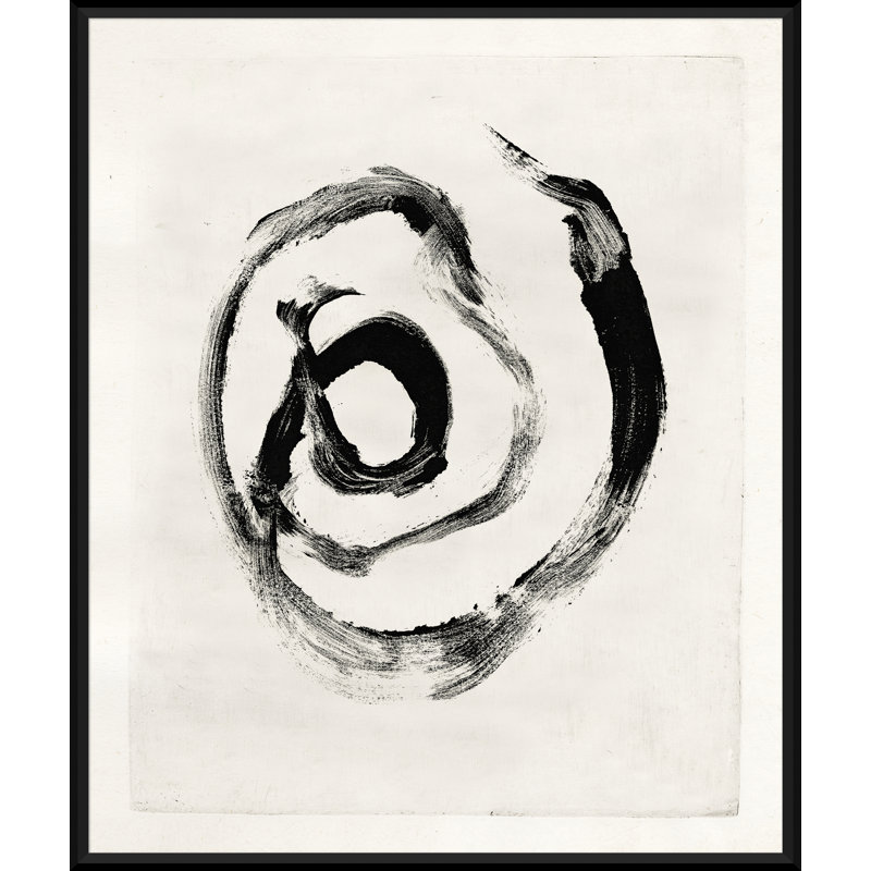 Mid-Century Homage - Peinture encadrée sur papier, H 25 po x l 21 po x P 1,75 po