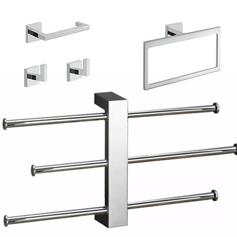 Elba 5 - Piece Bathroom Hardware Set
