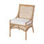 Antigua 19 in. Seat Height Rattan Side Dining Chair