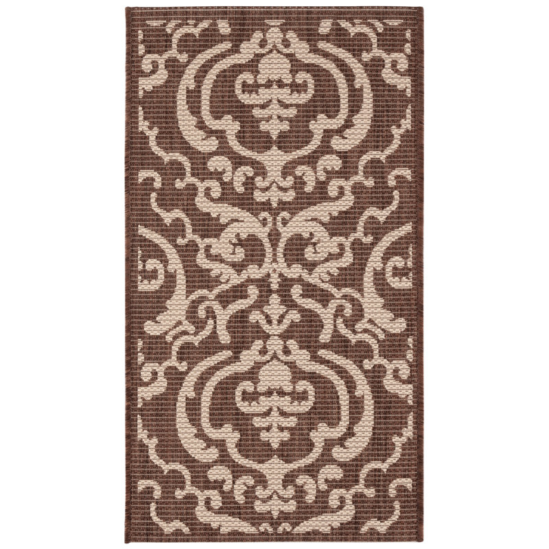 Arellanes Performance Damask Indoor/Outdoor Area Rug, Rectangle 2' x 3'7"