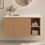Meuble-lavabo mural de 36 po avec comptoir flottant 36 po, meuble de salle de bain mural avec comptoir, sans évier, finition grain de bois naturel-125086312-135381154