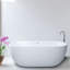 Baignoire de trempage autoportante en acrylique 55 po x 30 po-80325885
