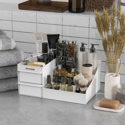 Diara Plastic 7 Compartment Makeup Organiser