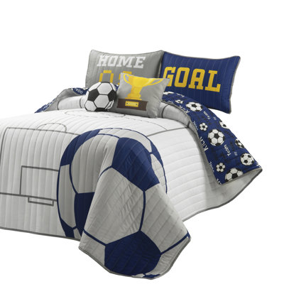  Microfiber Reversible Quilt Set