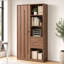Dosseret de rangement de bureau avec porte, tiroirs et espace de rangement ouvert, 100 cm (L) x 175 cm (H)