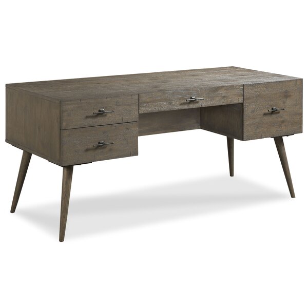 Tribeca Woodgrain L-Shaped Corner Desk with USB Port