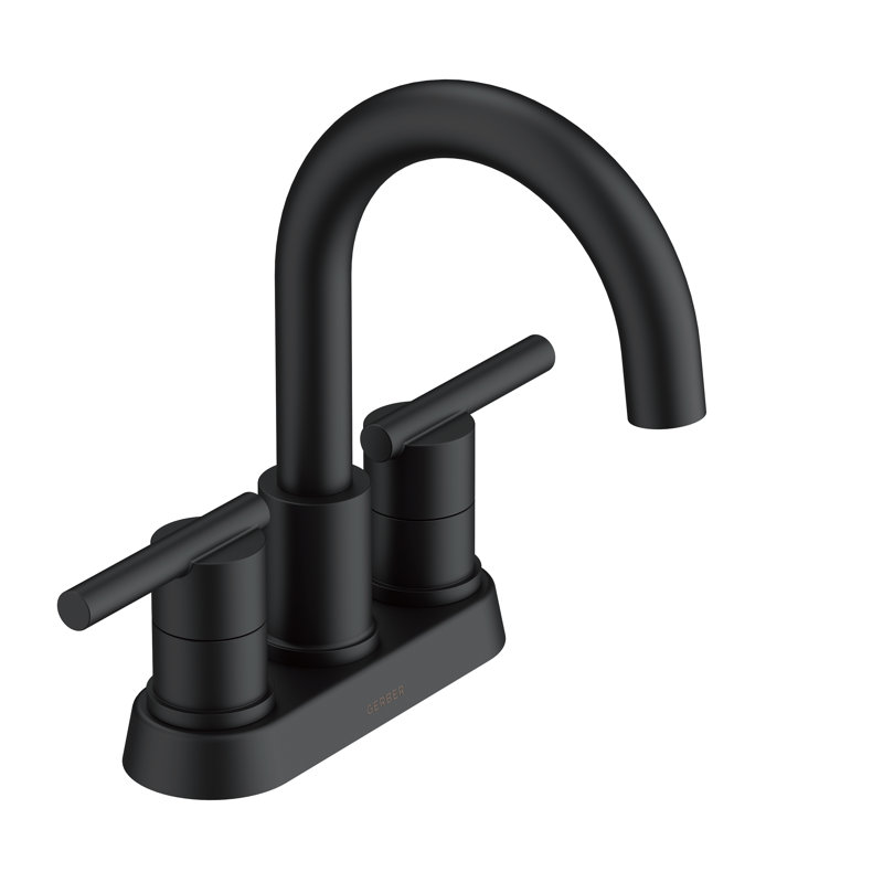 Parma 2-handle Bathroom Faucet with Drain Assembly, Satin Black