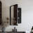 20X30 Inch Recessed Black Metal Framed Medicine Cabinet With Mirror And Adjustable Shelves Black Wall Mirror With Storage For Bathroom-967356892