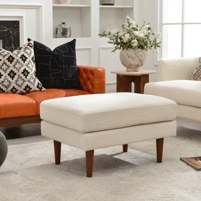 Miller Linen Ottoman