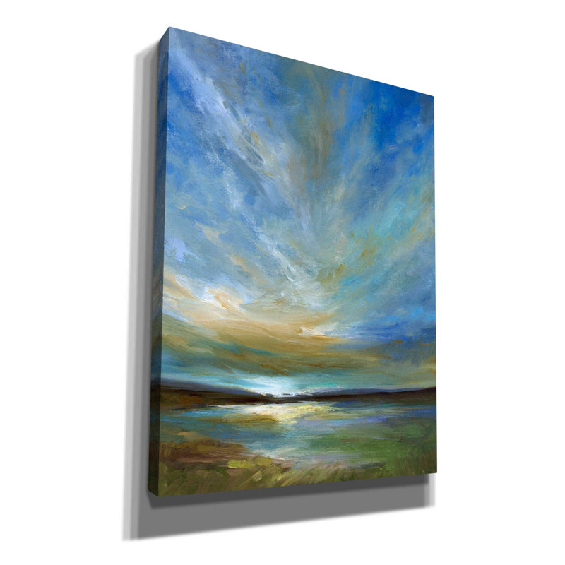 Updraft by Sheila Finch - Wrapped Canvas Painting, 54" H x 40" W x 1.5" D
